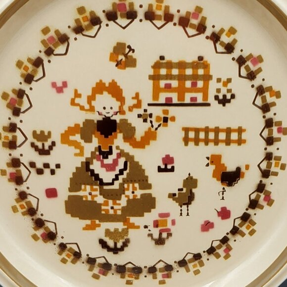 Mikasa Country Store Olde Homestead Salad Dessert Plates Country Girl Plates - Picture 3 of 4